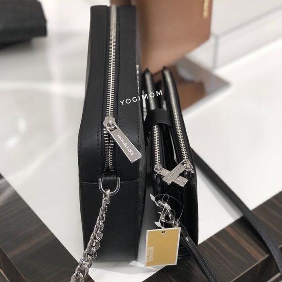 BUNDLE MICHAEL KORS EAST WEST XBODY MESSENGER CELL WALLET WEISTLET HANDBAG PURSE - Picture 5 of 16